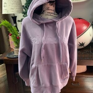 Calvin Klein Light Purple Sweatshirt Hoodie Sz L